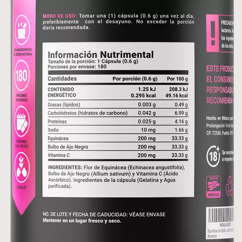 Echinacea Black Garlic | Equinácea y Ajo Negro