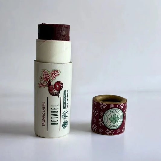 BÁLSAMO LABIAL SÓLIDO BETABEL VEGANO 10 GRAMOS FAIPSY